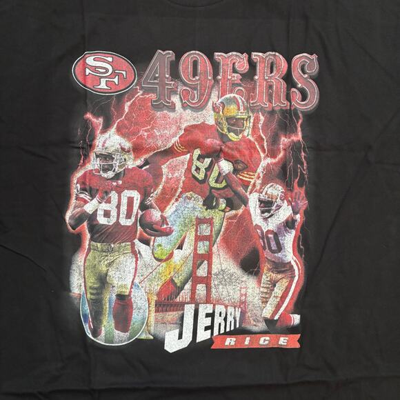 Mitchell & Ness Men’s NFL Vintage Hype Tee 49ers Jerry Rice T Shirt size 2XL NWT - Picture 2 of 8